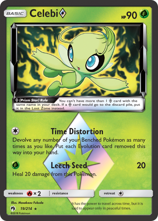 Celebi ◇ 19/214 Sun & Moon Lost Thunder
