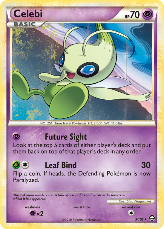Celebi 3/102 HeartGold & SoulSilver HS—Triumphant