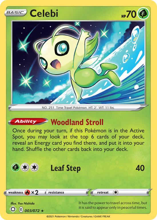 Celebi 3/72 Sword & Shield Shining Fates