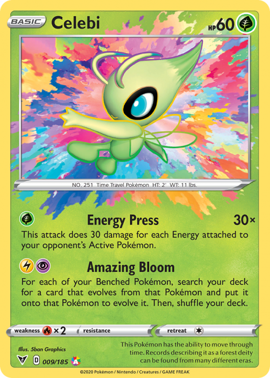Celebi 9/185 Sword & Shield Vivid Voltage