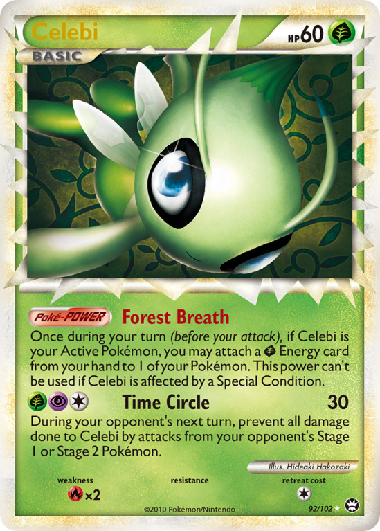 Celebi 92/102 HeartGold & SoulSilver HS—Triumphant