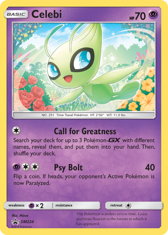 Celebi SM224/156 Sun & Moon SM Black Star Promos