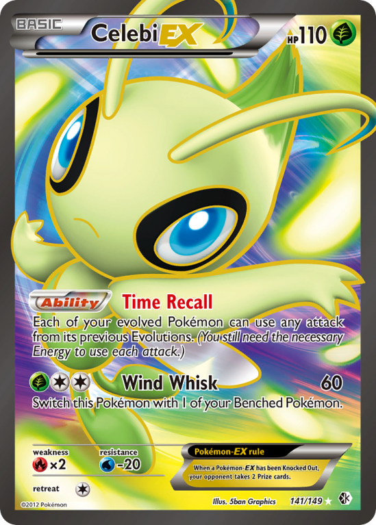 Celebi-EX 141/149 Black & White Boundaries Crossed