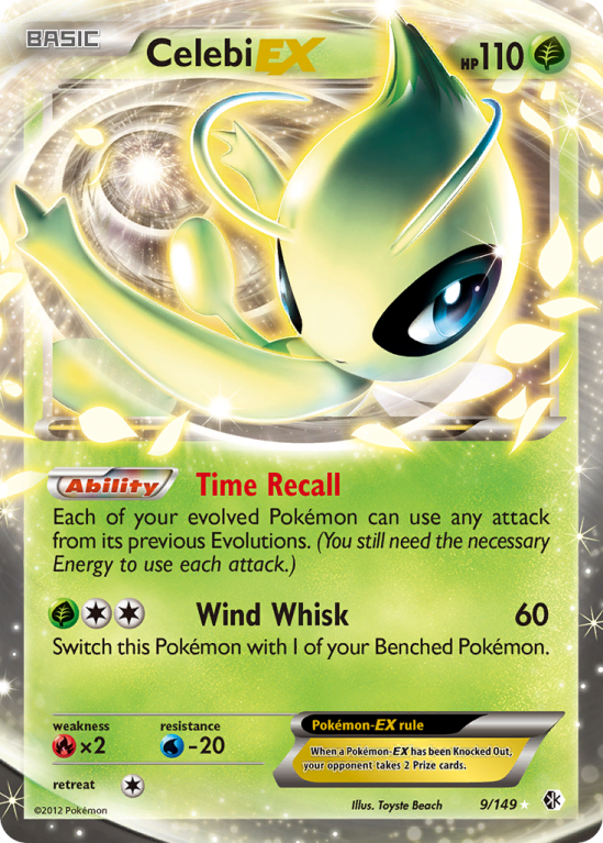 Celebi-EX 9/149 Black & White Boundaries Crossed