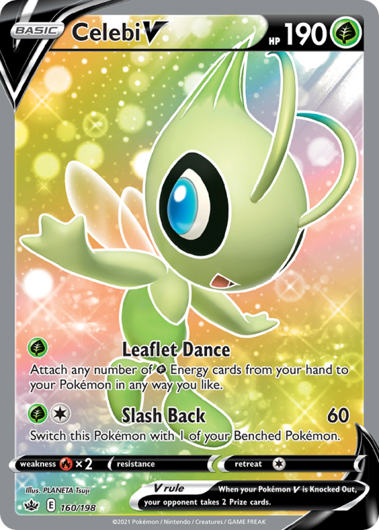 Celebi V 160/198 Sword & Shield Chilling Reign