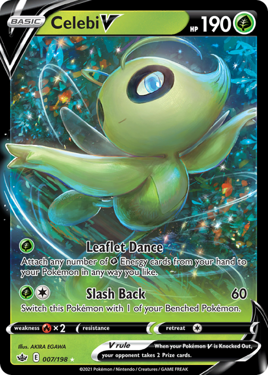 Celebi V 7/198 Sword & Shield Chilling Reign