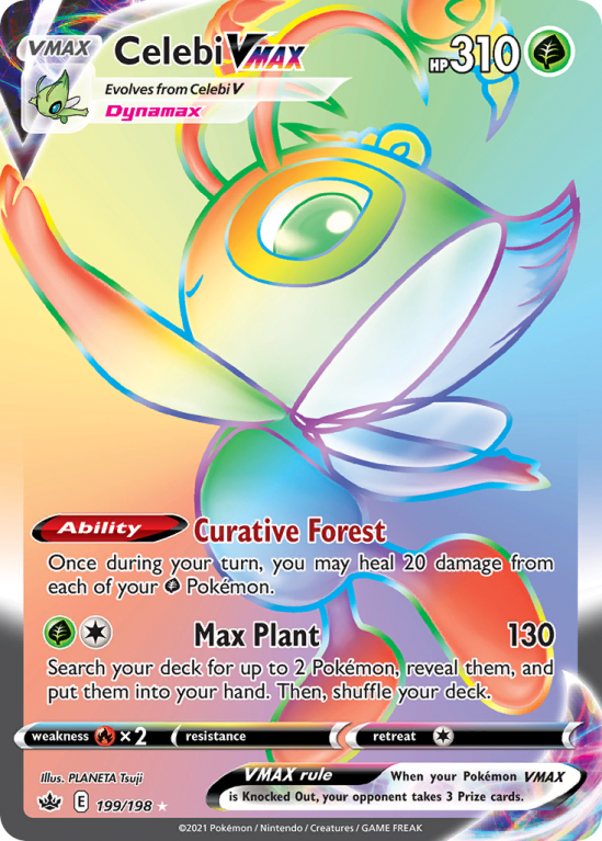 Celebi VMAX 199/198 Sword & Shield Chilling Reign