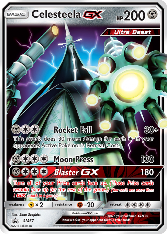 Celesteela-GX SM67/156 Sun & Moon SM Black Star Promos