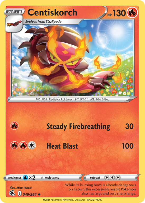 Centiskorch 49/264 Sword & Shield Fusion Strike