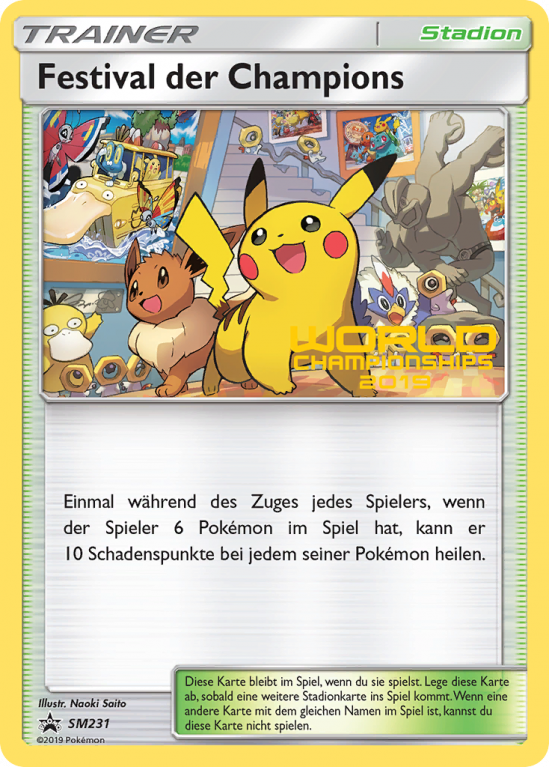 Champions Festival SM231/156 Sun & Moon SM Black Star Promos