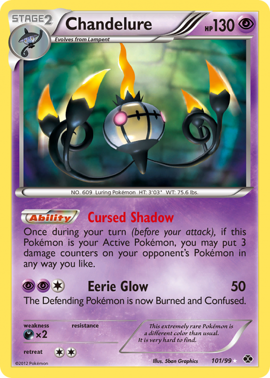 Chandelure 101/99 Black & White Next Destinies