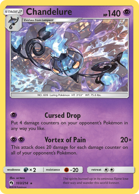 Chandelure 103/214 Sun & Moon Lost Thunder