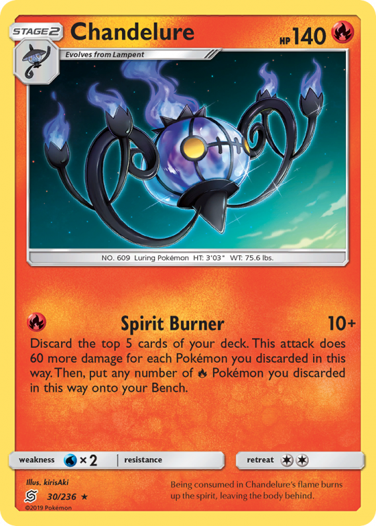 Chandelure 30/236 Sun & Moon Unified Minds