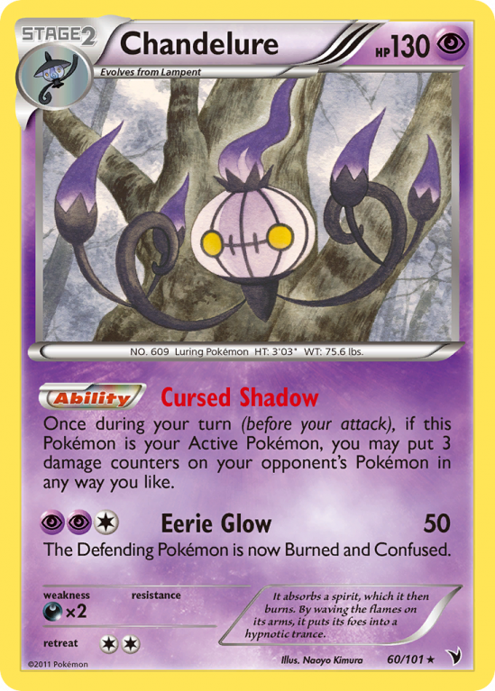 Chandelure 60/101 Black & White Noble Victories