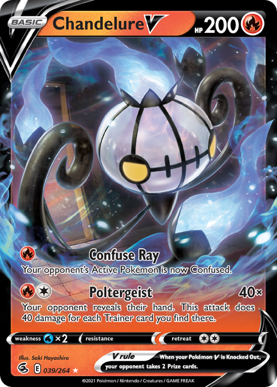 Chandelure V 39/264 Sword & Shield Fusion Strike