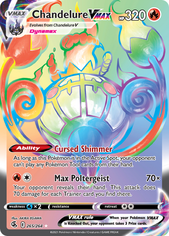Chandelure VMAX 265/264 Sword & Shield Fusion Strike