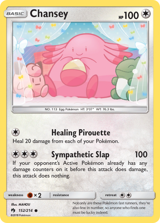 Chansey 152/214 Sun & Moon Lost Thunder