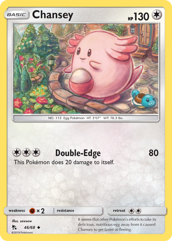 Chansey 46/68 Sun & Moon Hidden Fates