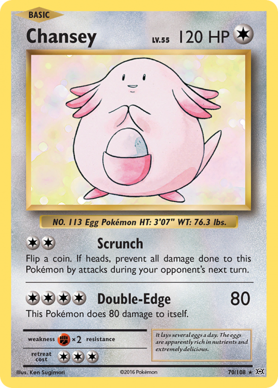 Chansey 70/108 XY Evolutions