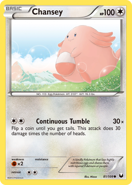 Chansey 81/108 Black & White Dark Explorers