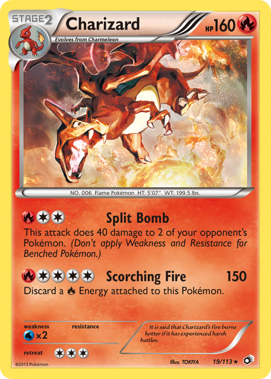 Charizard 19/113 Black & White Legendary Treasures
