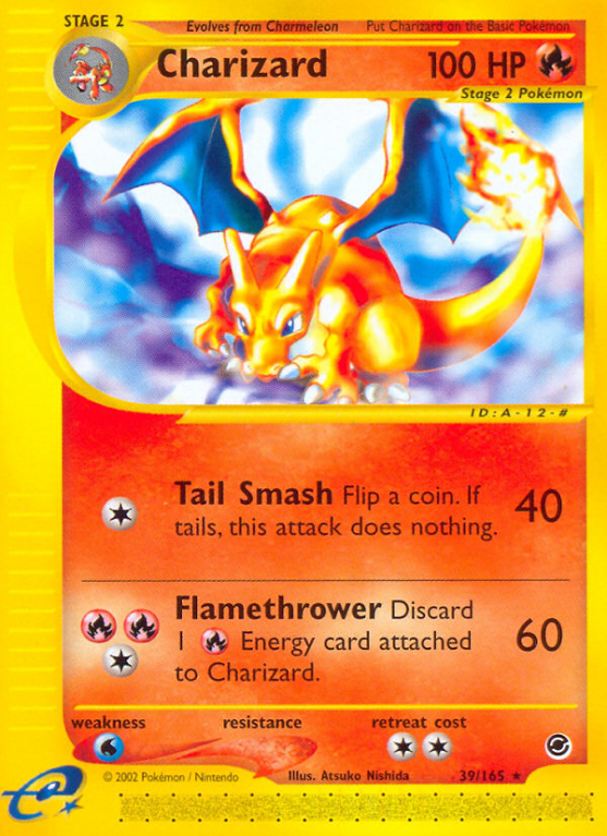 Charizard 39/165 E-Card Expedition Base Set