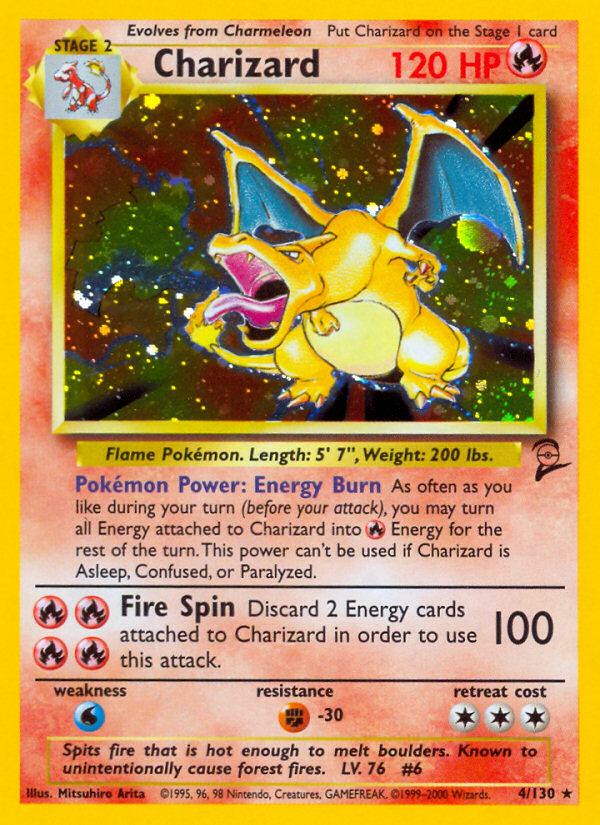 Charizard 4/130 Base Base Set 2