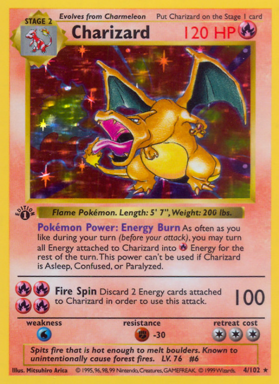 Charizard 4/102 Base Base Set