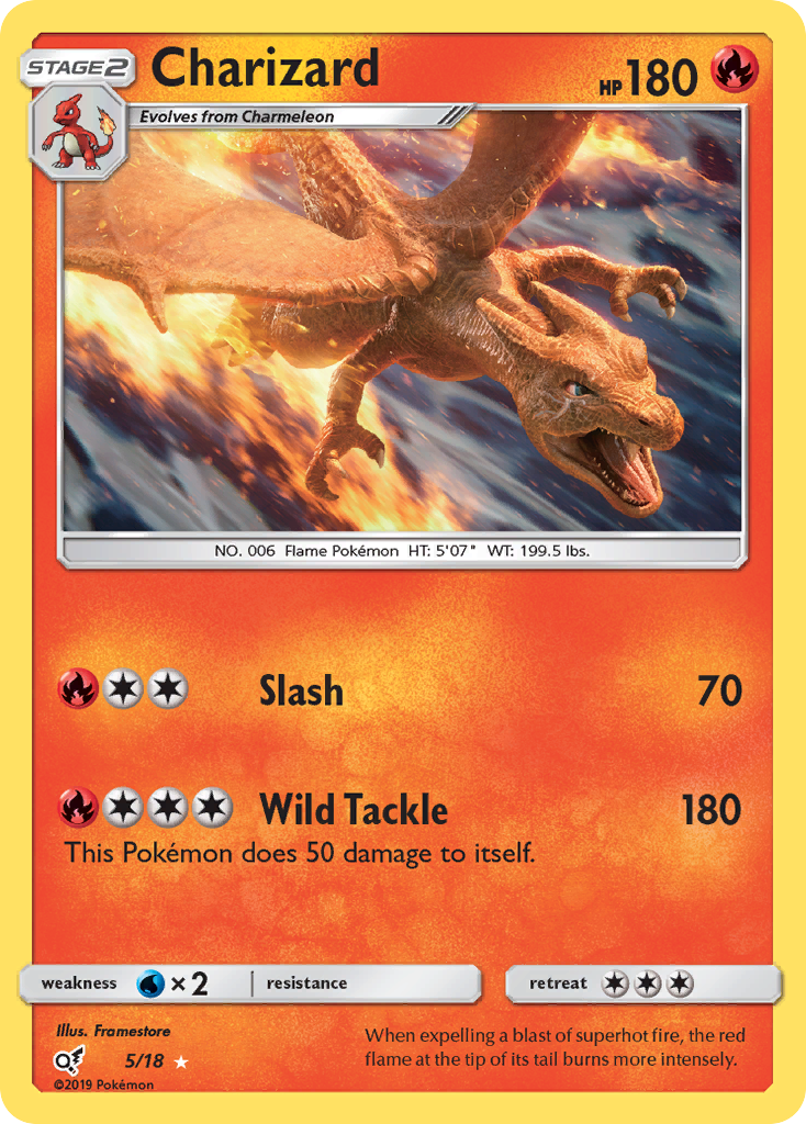 Charizard 5/18 Sun & Moon Detective Pikachu