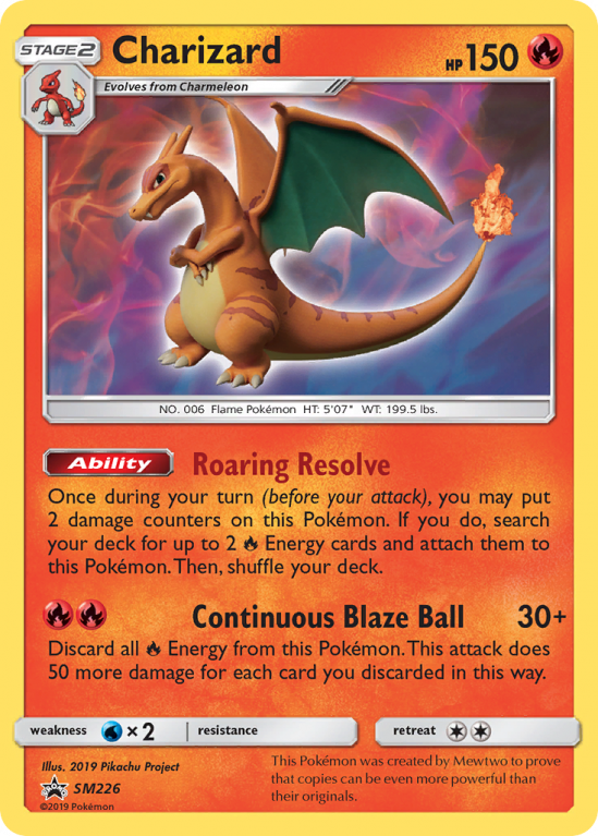 Charizard SM226/156 Sun & Moon SM Black Star Promos