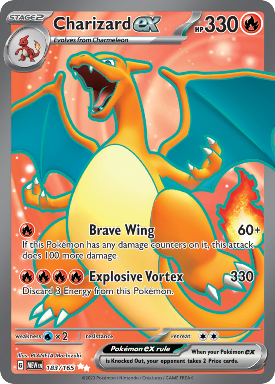 Charizard ex 183/165 Scarlet & Violet 151