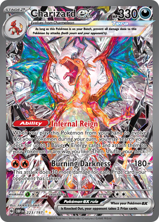 Charizard ex 223/197 Scarlet & Violet Obsidian Flames