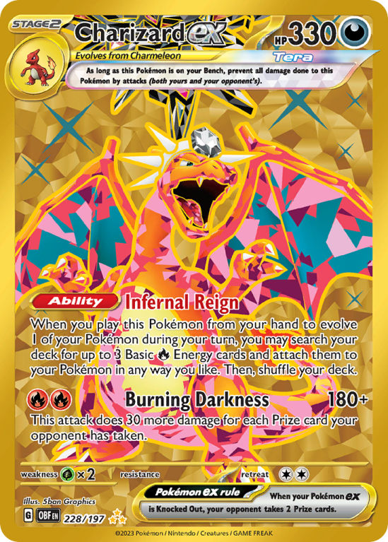 Charizard ex 228/197 Scarlet & Violet Obsidian Flames