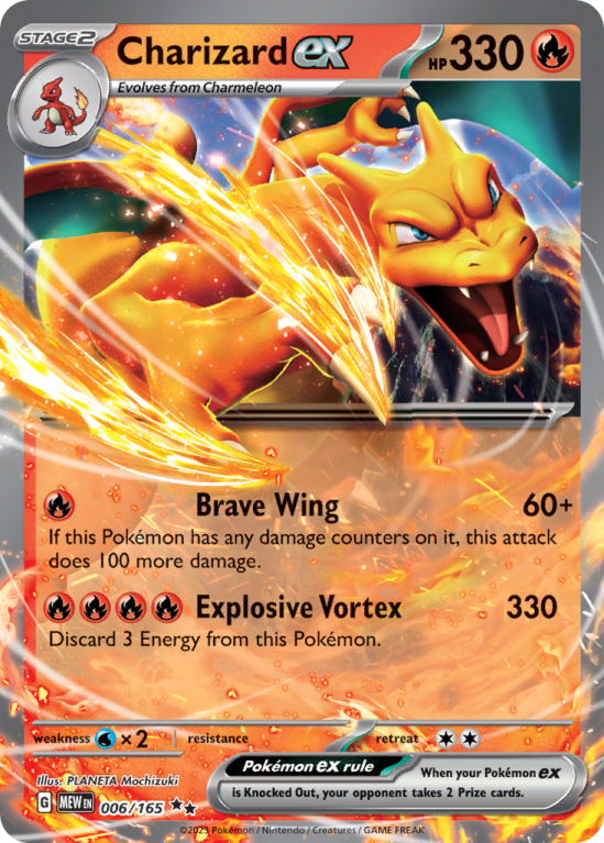 Charizard ex 6/165 Scarlet & Violet 151