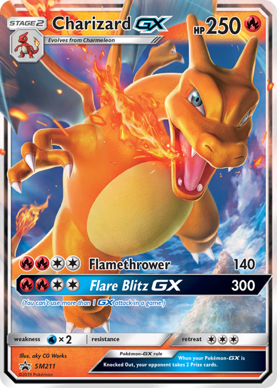 Charizard-GX SM211/156 Sun & Moon SM Black Star Promos