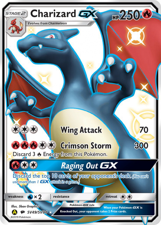 Charizard-GX SV49/94 Sun & Moon Shiny Vault
