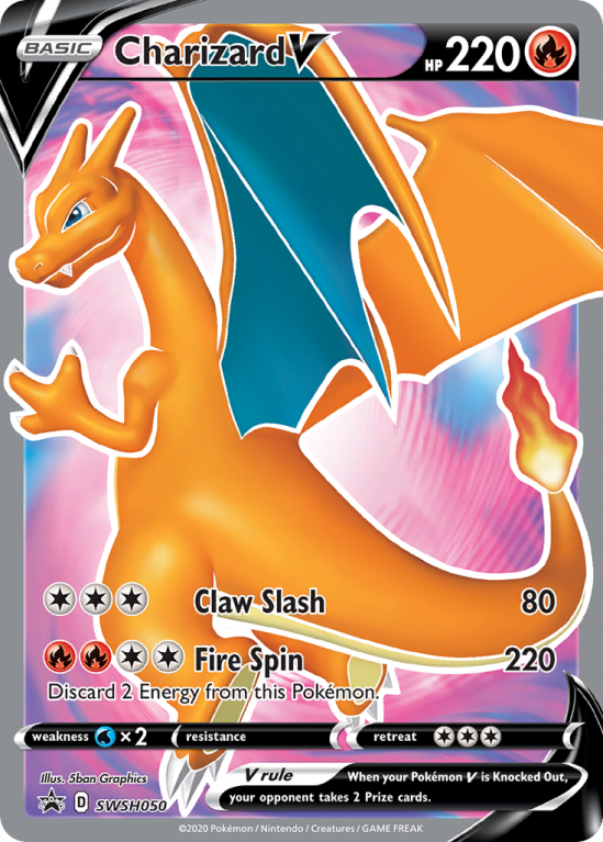 Charizard V SWSH050/103 Sword & Shield SWSH Black Star Promos