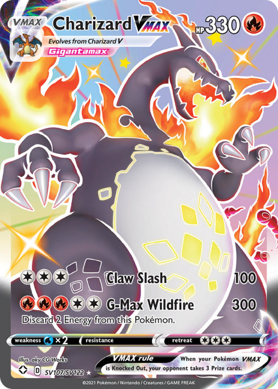 Charizard VMAX SV107/122 Sword & Shield Shiny Vault