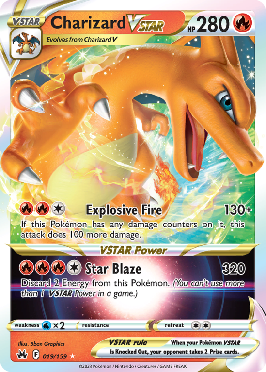 Charizard VSTAR 19/159 Sword & Shield Crown Zenith
