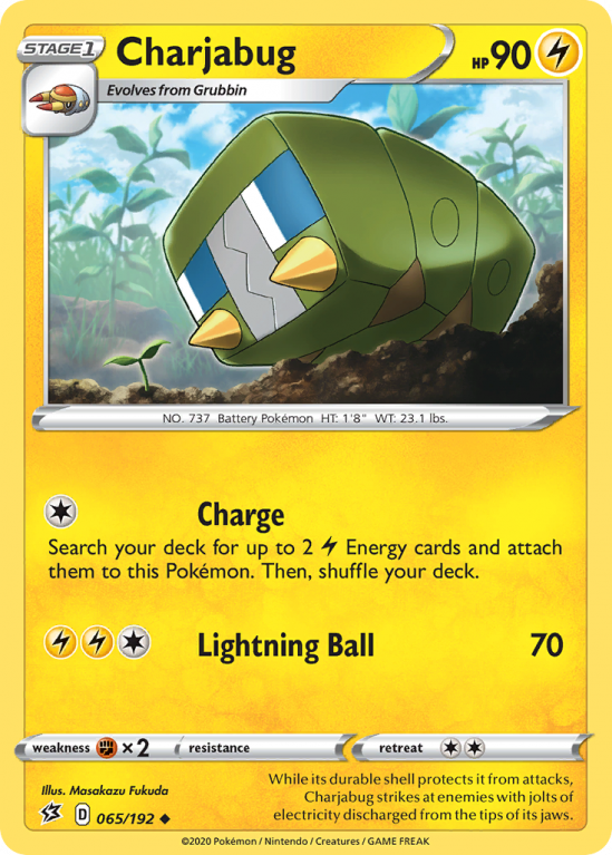 Charjabug 65/192 Sword & Shield Rebel Clash