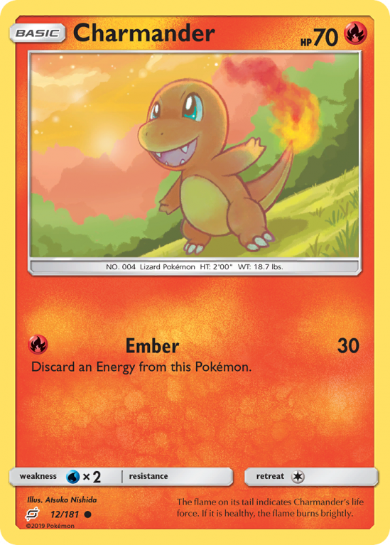 Charmander 12/181 Sun & Moon Team Up