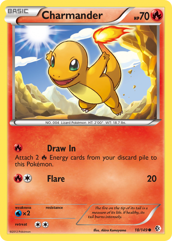 Charmander 18/149 Black & White Boundaries Crossed