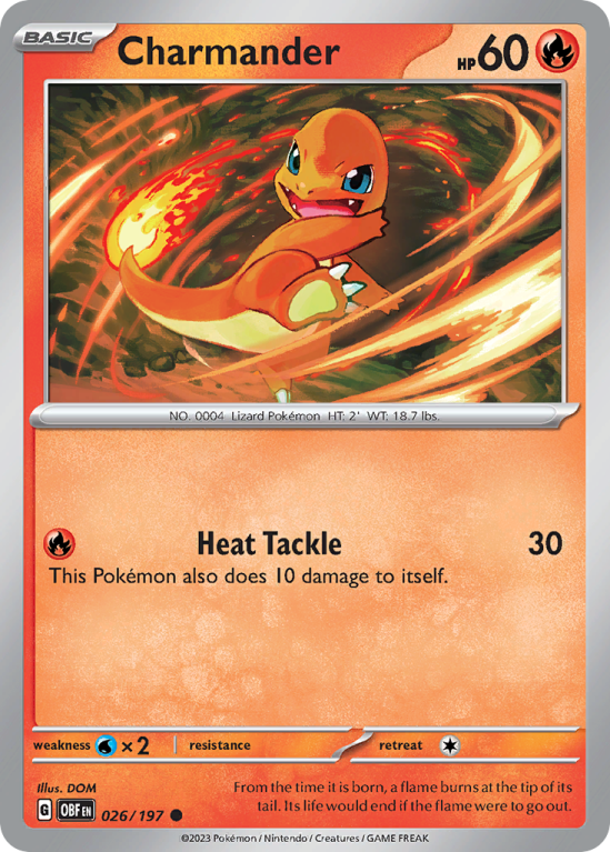 Charmander 26/197 Scarlet & Violet Obsidian Flames
