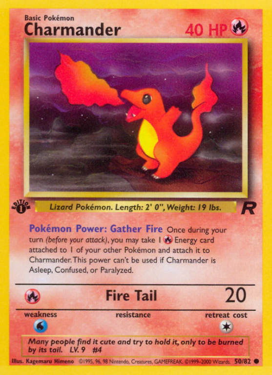 Charmander 50/83 Base Team Rocket