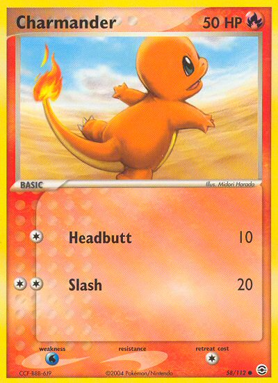 Charmander 58/112 EX FireRed & LeafGreen