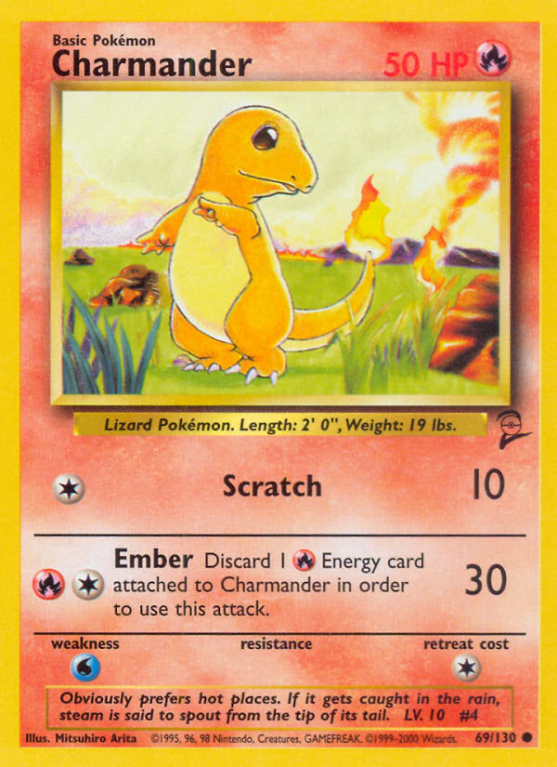 Charmander 69/130 Base Base Set 2