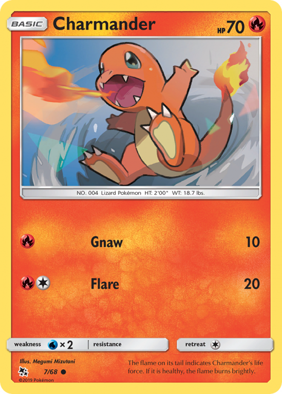 Charmander 7/68 Sun & Moon Hidden Fates