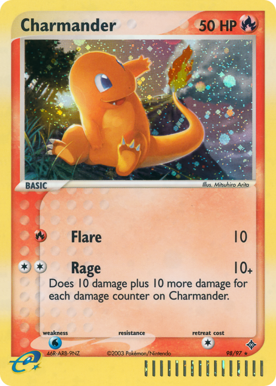 Charmander 98/97 EX Dragon
