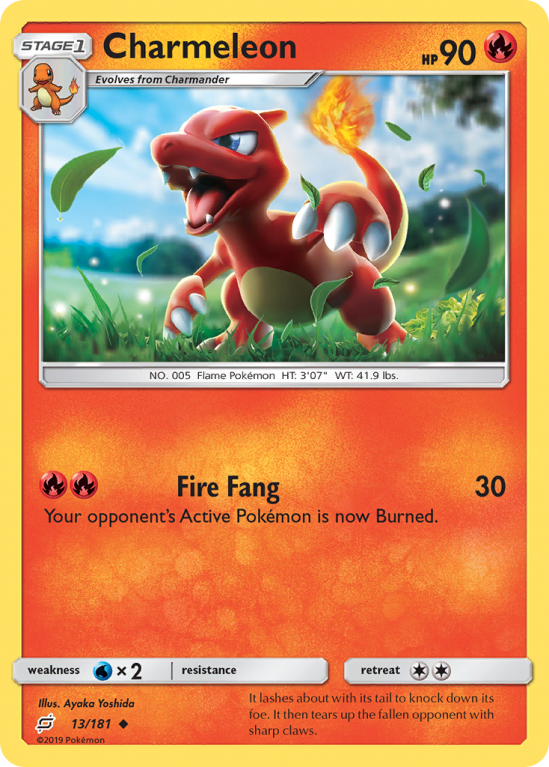Charmeleon 13/181 Sun & Moon Team Up