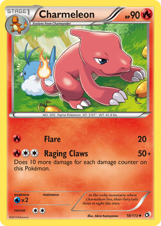 Charmeleon 18/113 Black & White Legendary Treasures